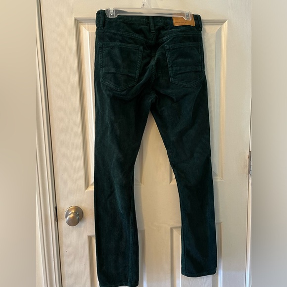 PACSUN Slim Taper Men’s 29/30 Green Corduroy Pants - Picture 3 of 9